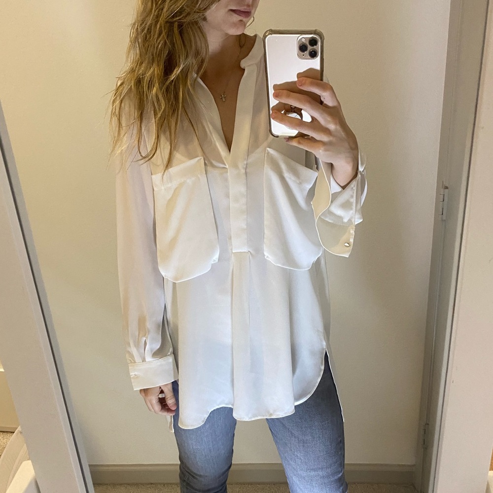 Zara White blouse
